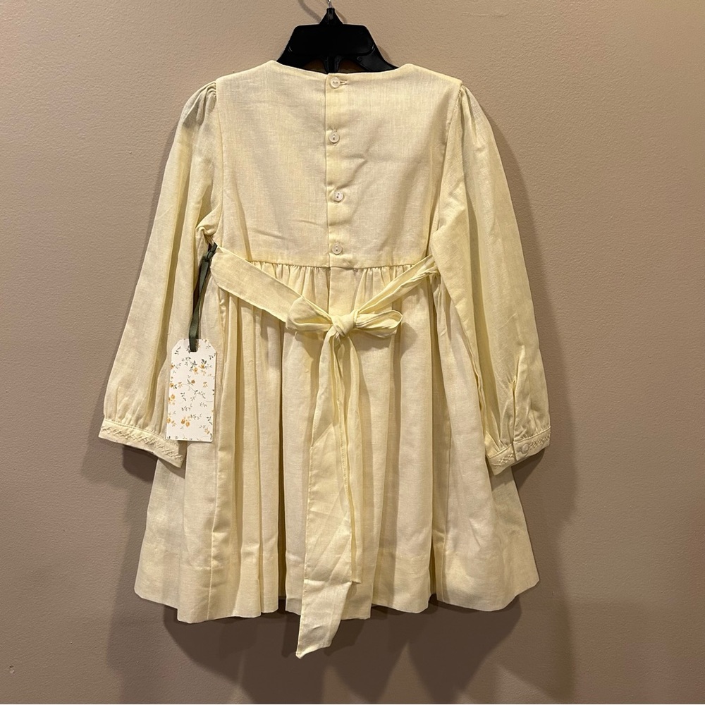 Edgehill Collection x Kristin Ellen Hockman Margaret Long Sleeve Smocked Dress - Picture 3 of 5